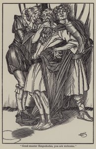 Illustration till The Essays of Elia av Charles Lamb (litho) av A. Garth Jones
