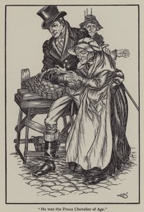 Illustration till The Essays of Elia av Charles Lamb (litho) av A. Garth Jones
