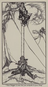 Illustration till The Essays of Elia av Charles Lamb (litho) av A. Garth Jones
