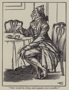 Illustration till The Essays of Elia av Charles Lamb (litho)
