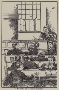 Illustration till The Essays of Elia av Charles Lamb (litho) av A. Garth Jones