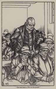 Illustration till The Essays of Elia av Charles Lamb (litho) av A. Garth Jones