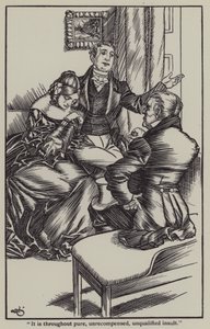 Illustration till The Essays of Elia av Charles Lamb (litho) av A. Garth Jones