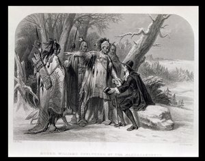 Roger Williams i ly af Narragansetts, 1636, fra 