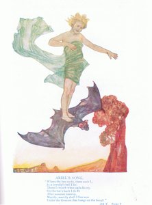 Ariels sång (The Tempest), från Tales from Shakespeare pub. av Ward Lock & Co Ltd