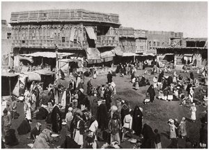 Market al Dijaj-marknaden, Basra, Irak, 1925.