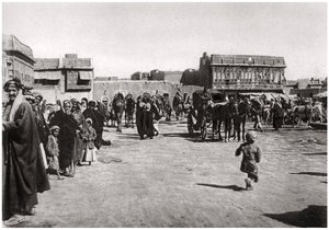 Basartorget i Basra, Irak, 1925