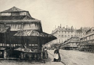 St Honore-marknaden, 1915 av A. P. Martial
