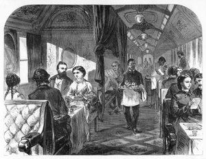 Palace Hotel Car, Union Pacific Railroad, c1870. av A. R. Ward