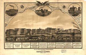 Kvarnar och tillverkningsanläggningar i staden Battle Creek, Calhoun Co, Mich. LOC 73693421 av A. Ruger