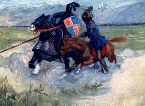 Bruce lyfte sin stridsyxa högt i luften..., 1314, 1905