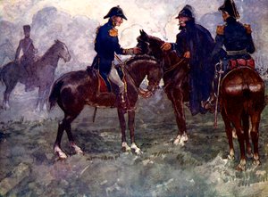Inte förrän efter slaget möttes Blucher och Wellington, 1815, 1905