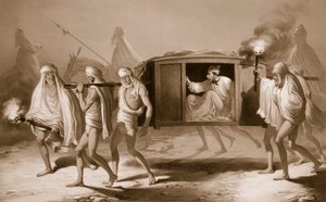 Stolpestol i indisk stil i Punjab mellan Loudiana och Amritsar, 1859.