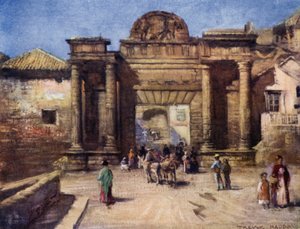 Cordova, Entrance to the City (färg litho)