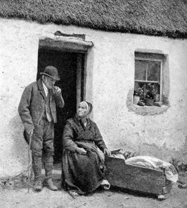 Väntar på doktorn i avlägsna Galway, Irland, 1922.