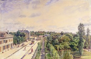 Gästhuset i Sevres, ca 1840 av A. de Lareuziere