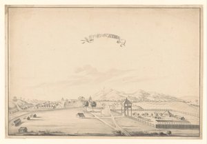 Utsikt över fästningen Salatiga t Fort Salatiga (titel på objekt)