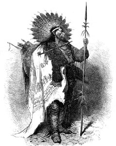 En indian, USA, 1800-talet.