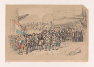 Historisk procession med anledning av V.O.C. av A. van Groeneveldt