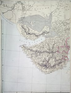 Karta över västra Indien, 1816