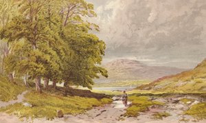 Första bilden av Grasmere från Keswick Road (chromolitho) av Aaron Edwin Penley