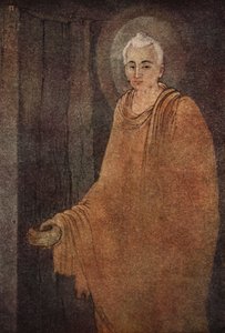 Buddha som betlarman, illustration från "Myths of the Hindus and Buddhists" av syster Nivedita och Ananda Coomaraswamy