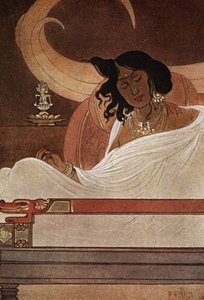 Bodhisattvans betar, illustration från "Myths of the Hindus and Buddhists" av syster Nivedita och Ananda Coomaraswamy