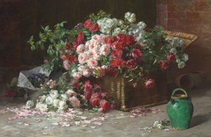 Basket of Roses, ca 1890 (olja på duk)