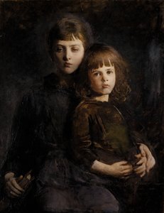 Bror och syster Mary och Gerald Thayer, 1889.