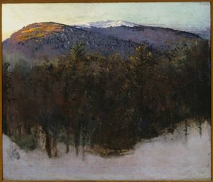 Monadnock, soluppgång vintertid av Abbott Handerson Thayer