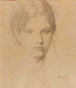 Porträtt av konstnärens dotter Mary av Abbott Handerson Thayer