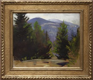 Skiss av Monadnock Mountain, 1897 av Abbott Handerson Thayer