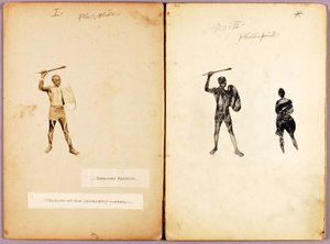 Tattooing--Single Warrior, studiemapp till boken Concealing Coloration in the Animal Kingdom av Abbott Handerson Thayer
