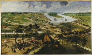 Utsikt över Antwerpens polders, 1604.