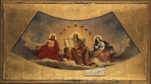 Den evige Fadern, Kristus och Jungfru Maria, ca 1838 (olja på duk)