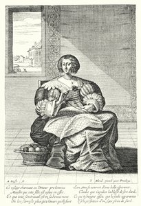 Broderaren (gravyr) av Abraham (after) Bosse