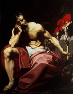 Saint Hieronymus, ca 1610 (olja på duk) av Abraham (attr.to) Janssens