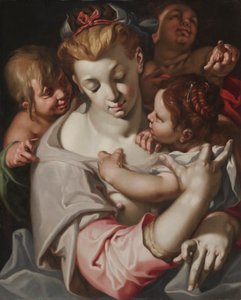 Välgörenhet, ca 1590 (olja på trä) av Abraham Bloemaert