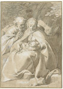 Den heliga familjen av Abraham Bloemaert