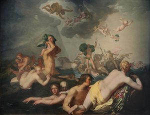 Neptunus triumf av Abraham Bloemaert