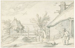 Gård med gård och ladugård av Abraham Bloemaert