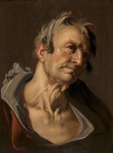 Head of an Old Man, sent 1500-tidigt 1600-tal. av Abraham Bloemaert