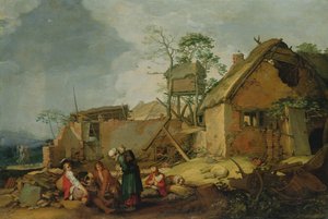 Landskap med gård, 1629 av Abraham Bloemaert