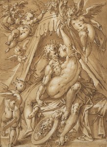 Mars och Venus av Abraham Bloemaert