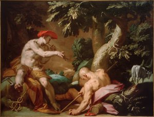 Mercury, Argus och Io av Abraham Bloemaert