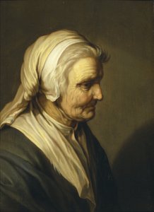 Gammal kvinna av Abraham Bloemaert