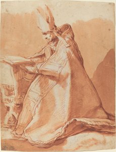 Sittande biskop av Abraham Bloemaert