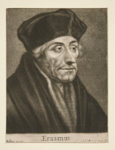 Erasmus av Rotterdam av Abraham Blooteling