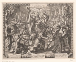Jansenisternas reträtt La Deroute et Confusion des Iansenistes. (titel på objekt) av Abraham Bosse