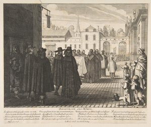 Begrava de döda Ensevelir les morts. av Abraham Bosse